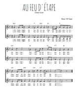 Téléchargez l'arrangement de la partition de chant-scout-au-feu-d-etape en PDF à deux voix