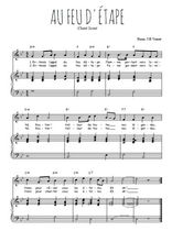 Téléchargez la partition de Au feu d'étape en PDF pour Chant et piano