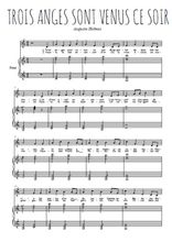 Téléchargez l'arrangement de la partition de augusta-holmes-trois-anges-sont-venus-ce-soir en PDF pour Chant et piano