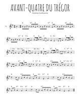Téléchargez la partition de la musique Avant-quatre du Trégor en PDF, pour violon