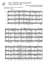Téléchargez l'arrangement de la partition de gounod-bach-ave-maria en PDF à quatre voix