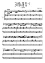 Téléchargez la partition de Sonate N°4 en PDF pour Mélodie et piano