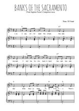 Téléchargez l'arrangement de la partition de usa-banks-of-the-sacramento en PDF pour Chant et piano