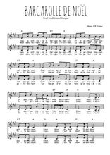 Téléchargez l'arrangement de la partition de Traditionnel-Barcarolle-de-Noel en PDF à deux voix