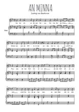 Téléchargez l'arrangement de la partition de ludwig-van-beethoven-an-minna en PDF pour Chant et piano