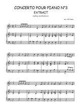 Téléchargez l'arrangement de la partition de beethoven-concerto-pour-piano-n3 en PDF pour Mélodie et piano