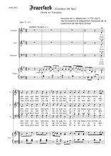 Téléchargez la partition de Feuerfarb, en français en PDF pour 3 voix SAB et piano