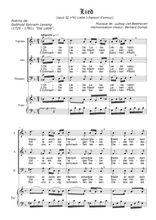 Téléchargez l'arrangement de la partition de Lied, ohne Liebe en PDF pour trois voix mixtes et piano