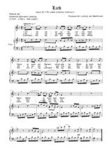 Téléchargez l'arrangement de la partition de beethoven-lied-ohne-liebe en PDF pour Chant et piano