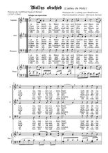 Téléchargez l'arrangement de la partition de Molly's Abschied, L'Adieu de Molly en PDF pour trois voix mixtes et piano