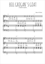 Téléchargez la partition de Bill Grogan's goat en PDF pour 2 voix égales et piano