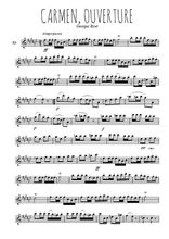 Téléchargez la partition pour saxophone en Mib de la musique bizet-carmen-ouverture en PDF