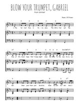 Téléchargez la partition de Blow your trumpet, Gabriel en PDF pour Chant et piano