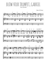 Téléchargez l'arrangement de la partition de spiritual-blow-your-trumpet-gabriel en PDF pour Chant et piano