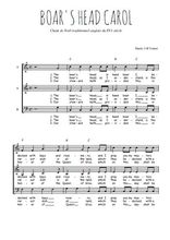 Téléchargez l'arrangement de la partition de Traditionnel-Boar-s-head-carol en PDF à trois voix