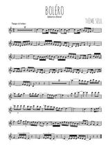 Téléchargez la partition de la musique Boléro en PDF, pour flûte traversière