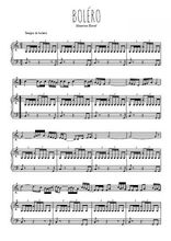 Téléchargez la partition de Boléro en PDF pour Mélodie et piano