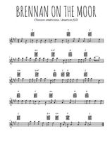 Téléchargez la partition pour saxophone en Mib de la musique usa-brennan-on-the-moor en PDF