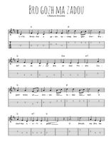 Téléchargez la tablature de la musique bro-gozh-ma-zadou en PDF