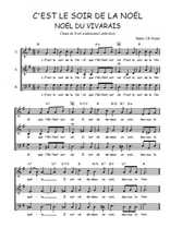 Téléchargez l'arrangement de la partition de Traditionnel-C-est-le-soir-de-la-Noel en PDF à trois voix