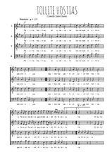 Téléchargez l'arrangement de la partition de Camille-Saint-Saens-Tollite-Hostias en PDF à quatre voix
