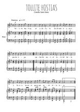 Téléchargez la partition de Tollite Hostias en PDF pour Chant et piano