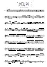 Téléchargez l'arrangement de la partition en Sib de la musique Canon de Pachelbel en PDF