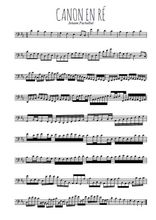 Téléchargez la partition de Canon de Pachelbel en clef de fa