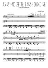 Téléchargez la partition de Casse-noisette, Danse chinoise en PDF pour Mélodie et piano