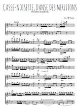 Téléchargez l'arrangement de la partition de tchaikovski-casse-noisette-danse-des-mirlitons en PDF à deux voix