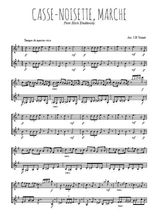 Téléchargez l'arrangement de la partition de tchaikovski-casse-noisette-marche en PDF à deux voix