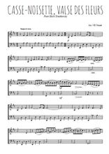 Téléchargez l'arrangement de la partition de tchaikovski-casse-noisette-valse-des-fleurs en PDF à deux voix