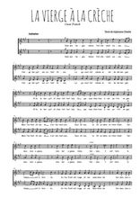 Téléchargez l'arrangement de la partition de Cesar-Franck-La-Vierge-a-la-creche en PDF à deux voix