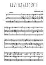 Téléchargez l'arrangement de la partition de Cesar-Franck-La-Vierge-a-la-creche en PDF pour Chant et piano
