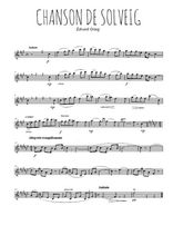 Téléchargez la partition pour saxophone en Mib de la musique edvard-grieg-peer-gynt-chanson-de-solveig en PDF