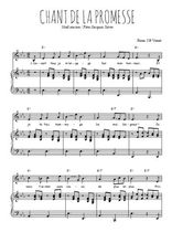 Téléchargez la partition de Chant de la promesse en PDF pour Chant et piano