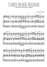 Téléchargez l'arrangement de la partition de chante-un-noel-nouveau en PDF pour Chant et piano