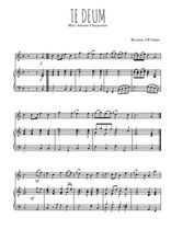 Téléchargez l'arrangement de la partition de marc-antoine-charpentier-te-deum en PDF pour Chant et piano