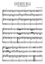 Téléchargez la partition de Chiribiri bela en PDF pour 2 voix égales et piano