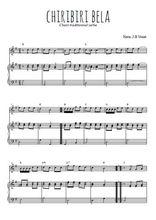 Téléchargez la partition de Chiribiri bela en PDF pour Chant et piano