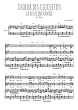 Téléchargez l'arrangement de la partition de Choeur des clochettes en PDF pour deux voix égales et piano