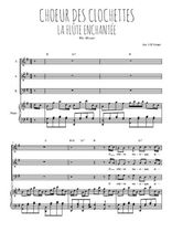 Téléchargez la partition de Choeur des clochettes en PDF pour 3 voix SAB et piano