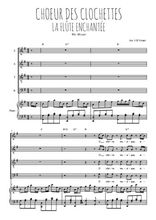 Téléchargez l'arrangement de la partition de Choeur des clochettes en PDF pour 4 voix mixtes et piano