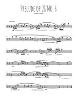 Téléchargez la partition de Prélude Op.28 N°6 en clef de fa