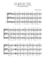 Téléchargez l'arrangement de la partition de The Wassail song en PDF à trois voix