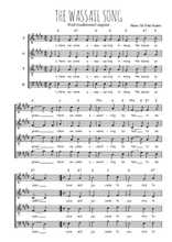 Téléchargez l'arrangement de la partition de The Wassail song en PDF à quatre voix SATB