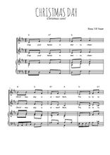 Téléchargez l'arrangement de la partition de Christmas day en PDF pour deux voix égales et piano