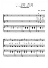 Téléchargez l'arrangement de la partition de Cielito Lindo en PDF pour deux voix égales et piano