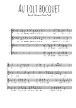 Téléchargez l'arrangement de la partition de Clemens-Non-Papa-Au-ioli-bocquet en PDF à quatre voix