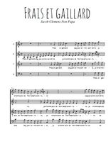 Téléchargez l'arrangement de la partition de Clemens-Non-Papa-Frais-et-gaillard en PDF à quatre voix